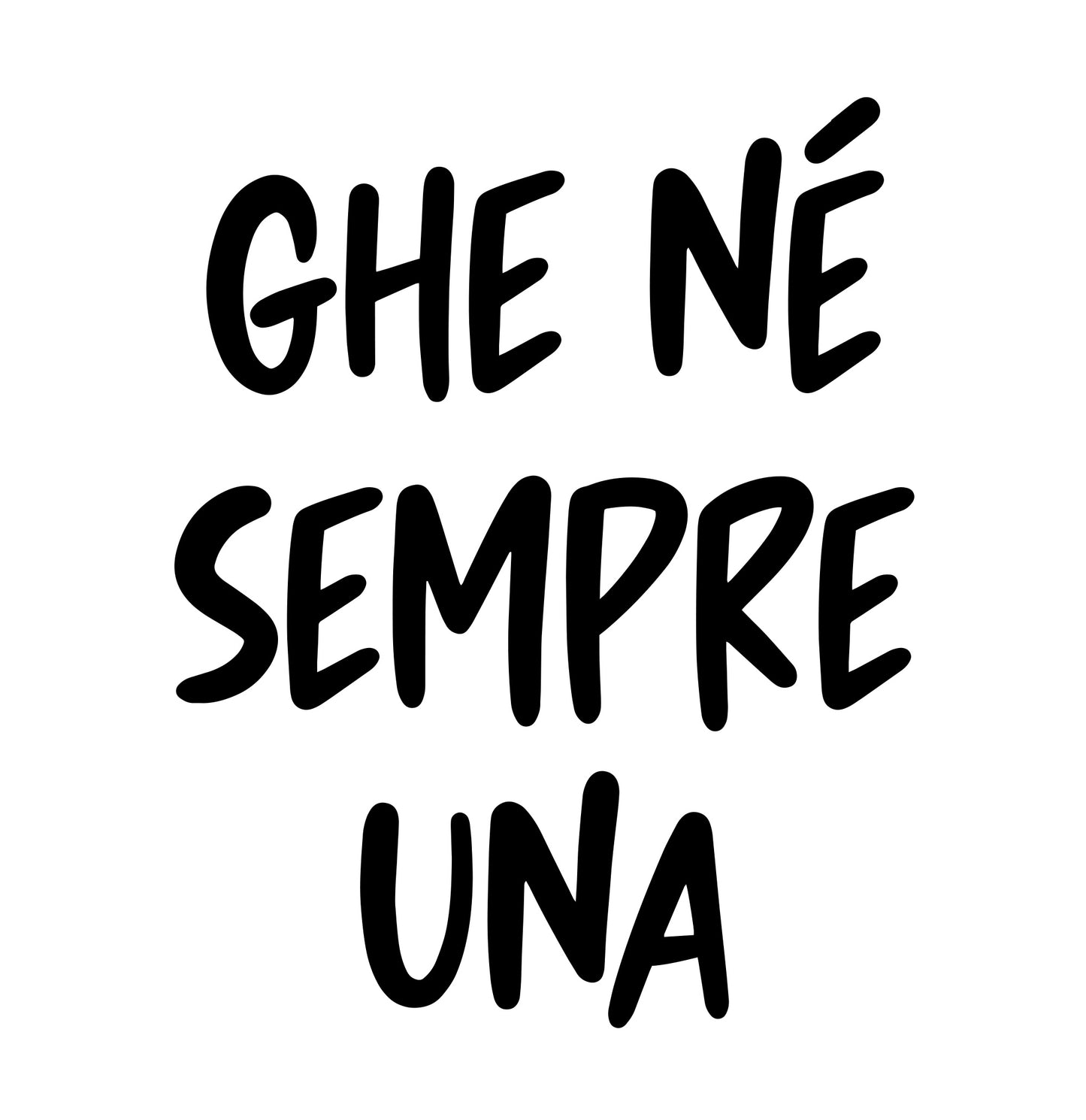 Ghe né sempre una