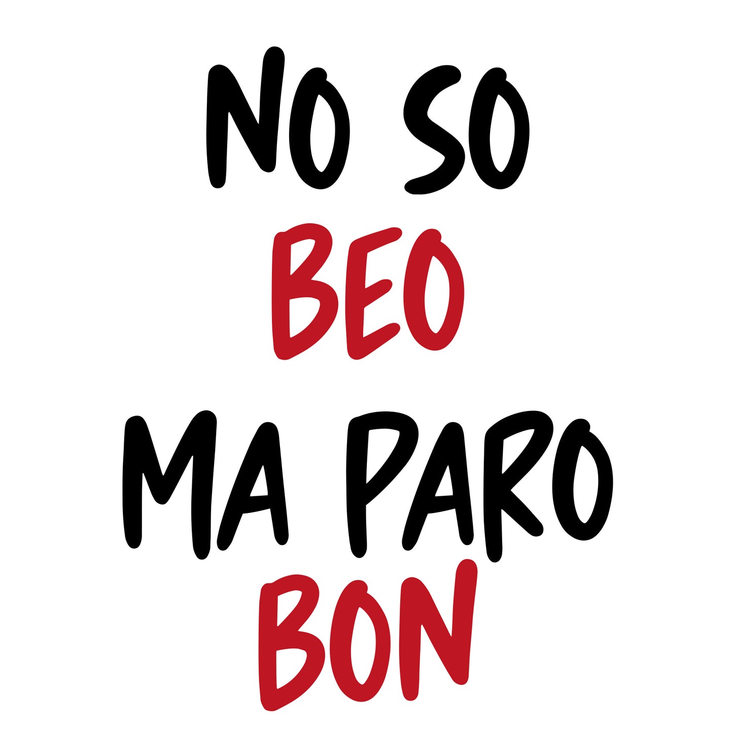 No so beo ma paro bon