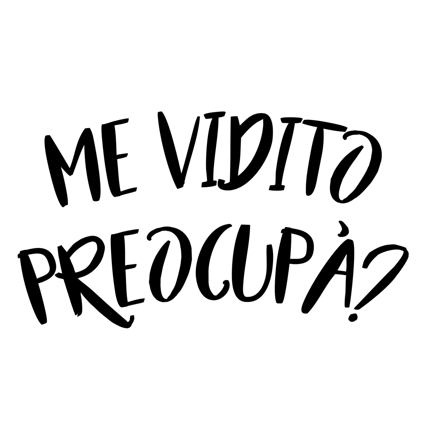 Me vidito preocupà?